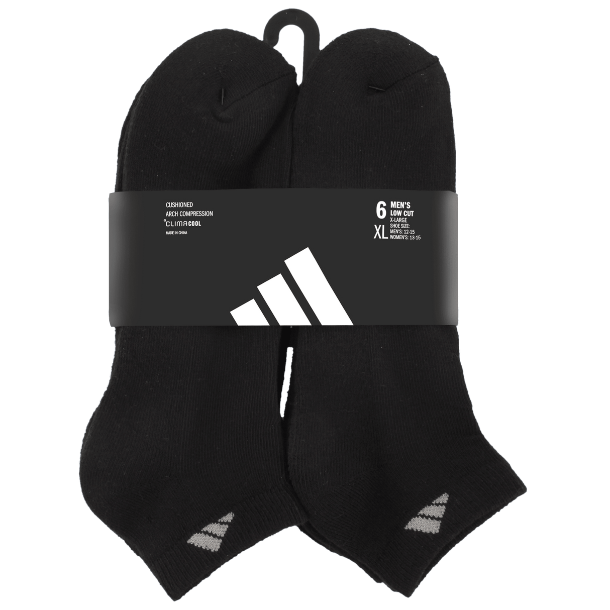 adidas Men's Athletic Cushioned 6-Pack Low Cut Sock-8