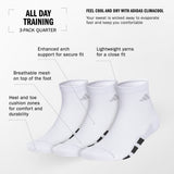 adidas Men's All Day Training 3-Pack Quarter Sock-2