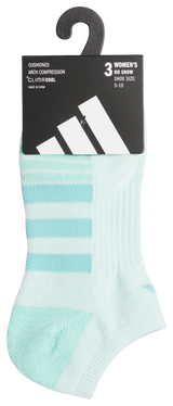 adidas Women's Cushioned 3.0 3-Pack No Show Sock-8
