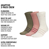 adidas Unisex Adaptive 3-Pack Crew Sock-2
