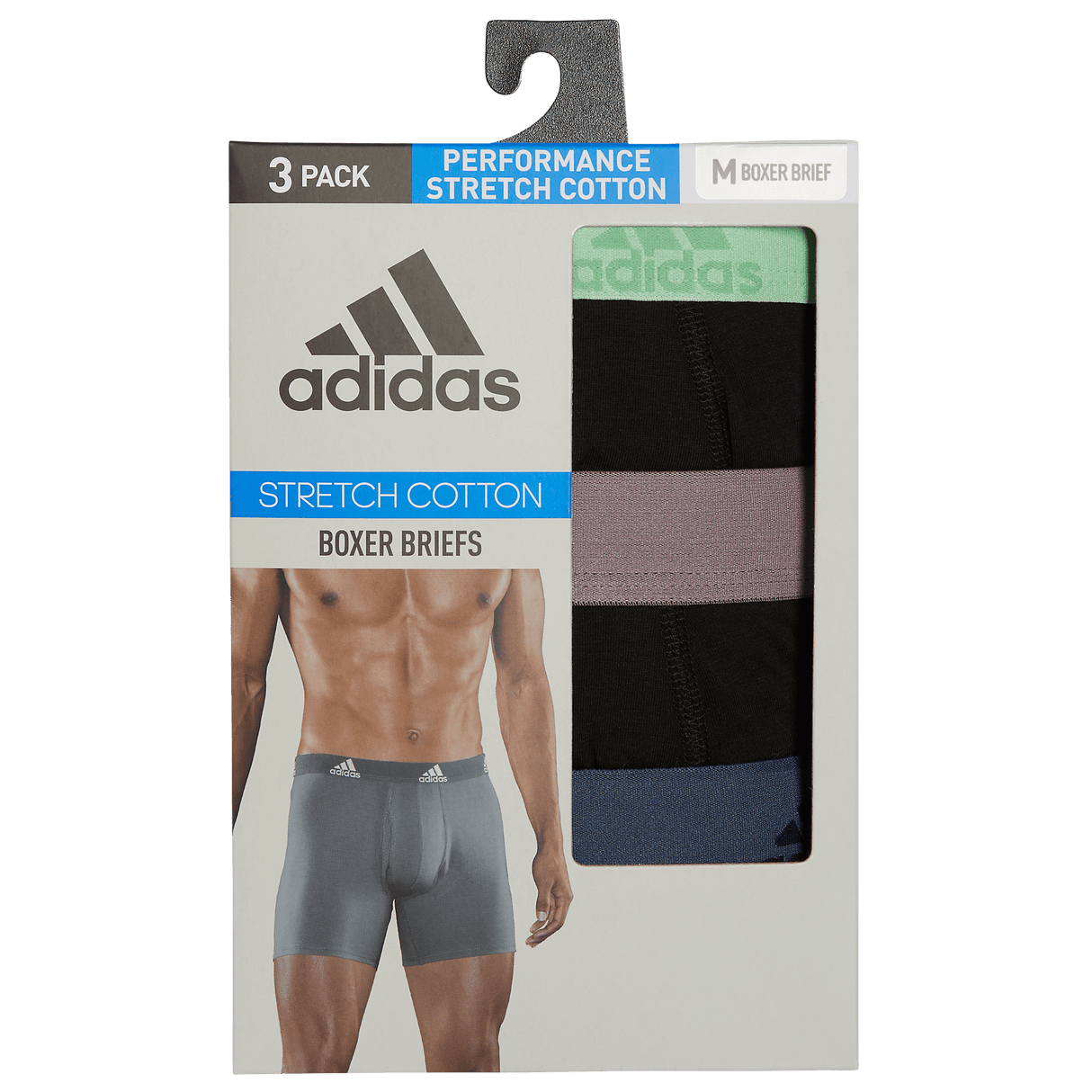 adidas Men's Stretch Cotton 3-Pack Boxer Brief-8
