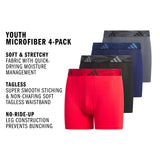 adidas Youth Microfiber 4-Pack Boxer Brief-2