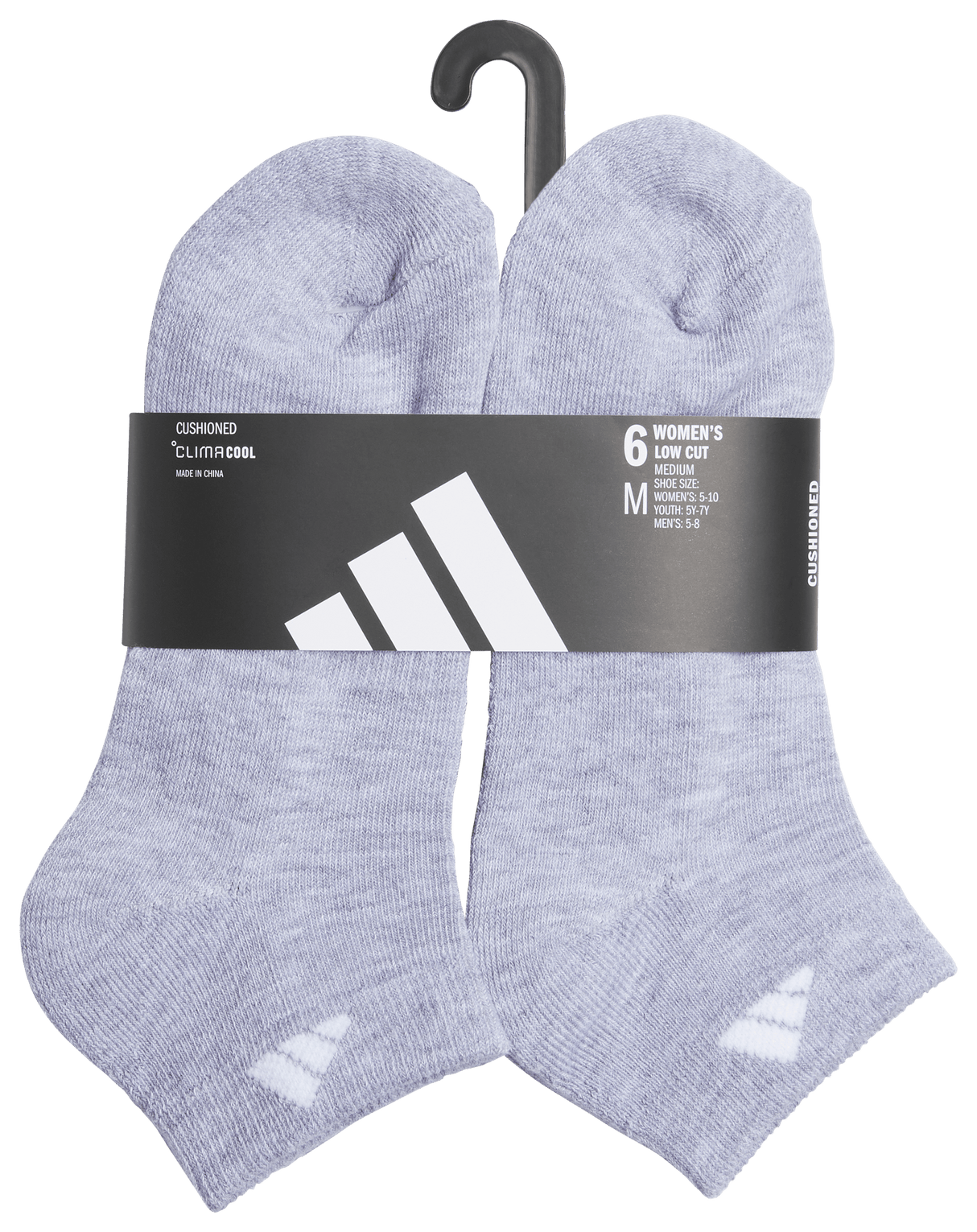 adidas Women's Classic Cushioned 6-Pack Low Cut Sock-5