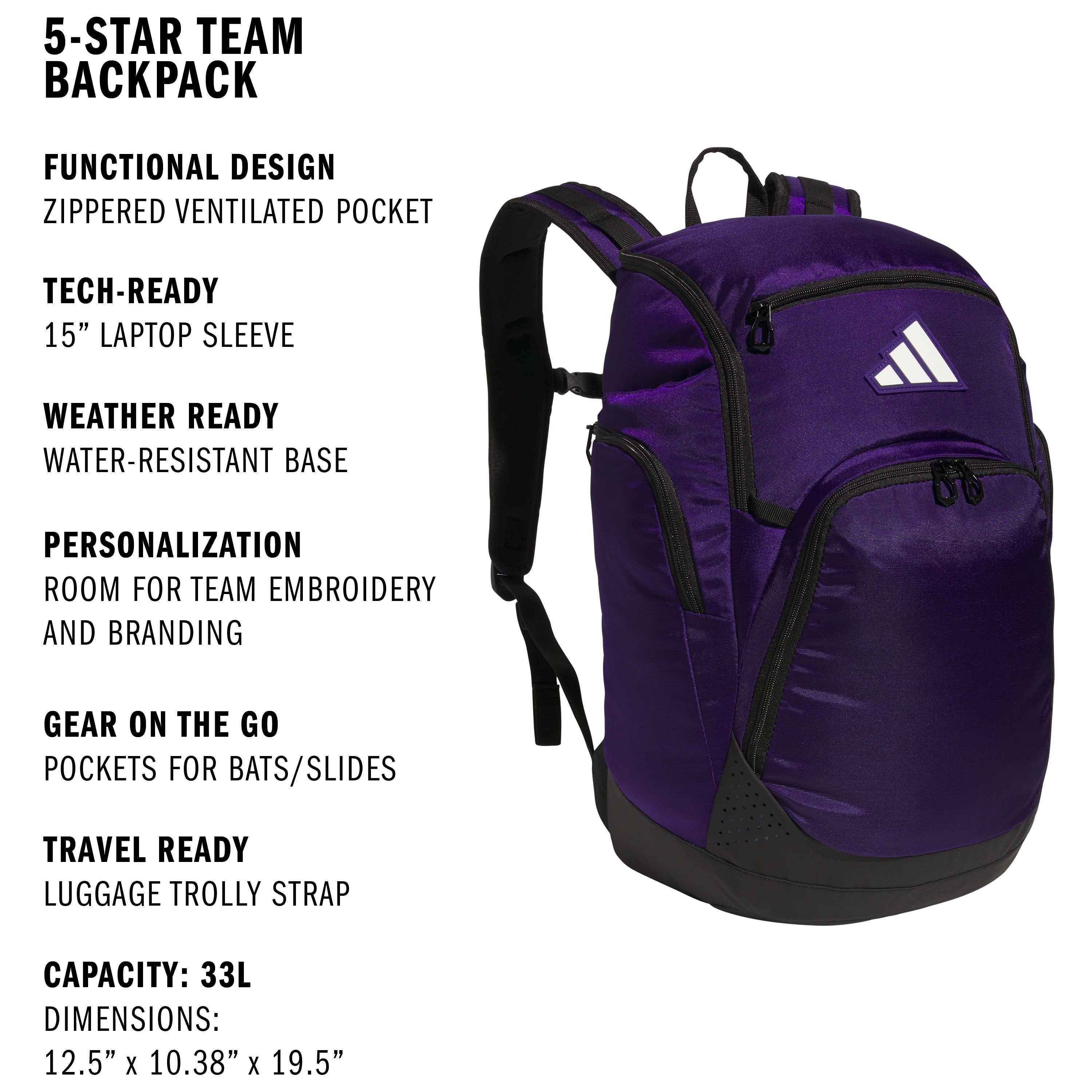 adidas 5-Star Team 2 Backpack – League Outfitters