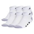 adidas Youth Athletic Cushioned 6-Pack Low Cut Sock-1