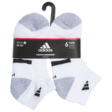 adidas Youth Athletic Cushioned 6-Pack Low Cut Sock-6