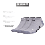 adidas Men's Cushioned 3.0 3-Pack No Show Sock-2