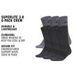 adidas Men's Superlite 3.0 6-Pack Crew-2