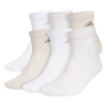 adidas Men's Athletic Cushioned 6-Pack Quarter Sock-1