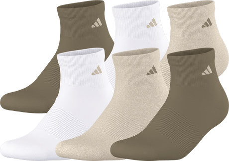 adidas Men's Athletic Cushioned 6-Pack Quarter Sock-1
