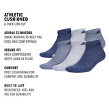 adidas Men's Athletic Cushioned 6-Pack Low Cut Sock-2