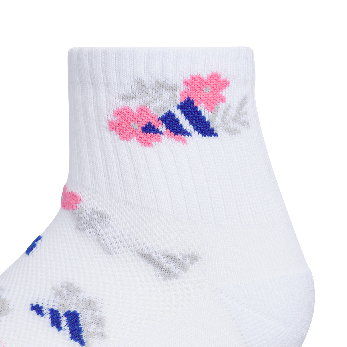 adidas Girl's Cushioned Graphic 6-Pack Quarter Sock-3