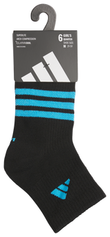 adidas Girl's Superlite 3.0 6-Pack Quarter Sock-8