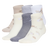 adidas Girl's Cushioned Graphic 6-Pack Quarter Sock-1