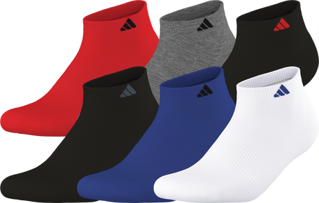 adidas Men's Athletic Cushioned 6-Pack Low Cut Sock-1
