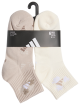 adidas Girl's Cushioned Graphic 6-Pack Quarter Sock-6