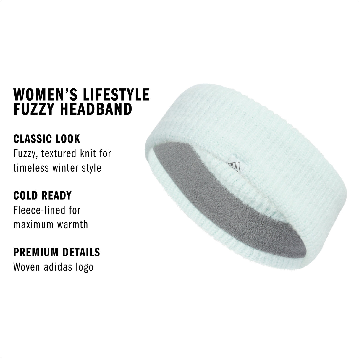 adidas Women's Lifestyle Fuzzy Headband-3