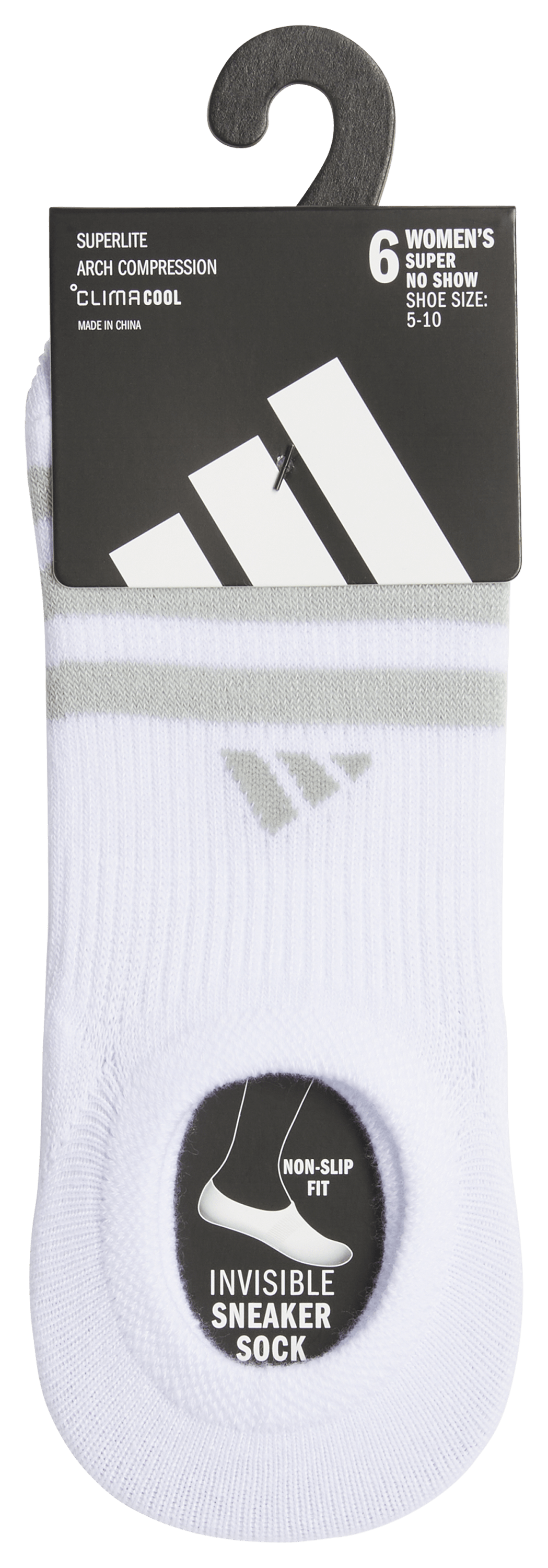 adidas Women's Superlite 3.0 6-Pack Super No Show Sock-6