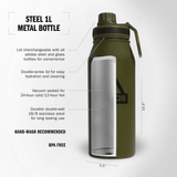 adidas Steel 1L Metal Bottle-2
