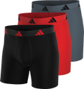 adidas Men's All Day Microfiber 3-Pack Boxer Brief-1