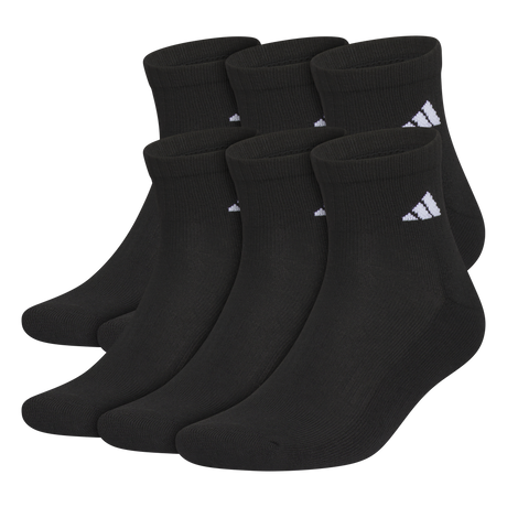 adidas Men's Classic Cushioned 6-Pack Quarter Sock-1