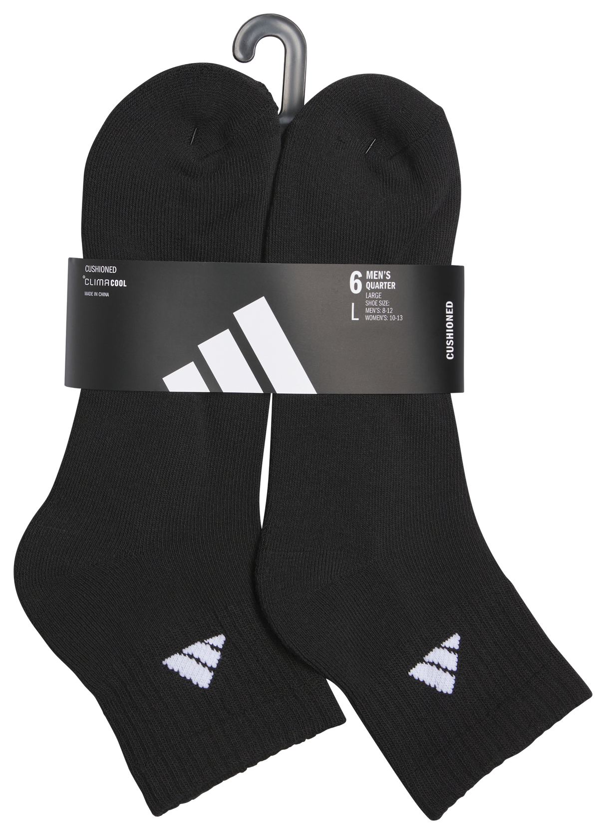 adidas Men's Classic Cushioned 6-Pack Quarter Sock-5