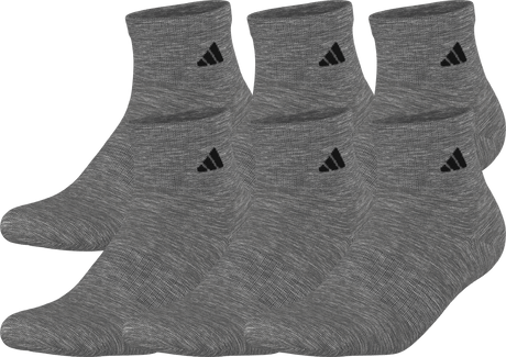 adidas Men's Classic Cushioned 6-Pack Quarter Sock-1