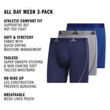 adidas Men's All Day Mesh 3-Pack Boxer Brief-2