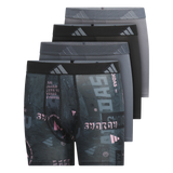 adidas Youth Microfiber Graphic 4-Pack Boxer Brief-1