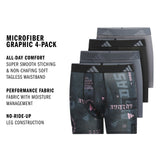 adidas Youth Microfiber Graphic 4-Pack Boxer Brief-2
