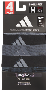 adidas Youth Microfiber Graphic 4-Pack Boxer Brief-4