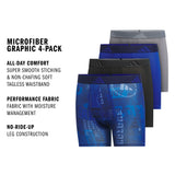 adidas Youth Microfiber Graphic 4-Pack Boxer Brief-2