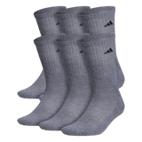 adidas Men's Athletic Cushioned 6-Pack Crew Sock-1