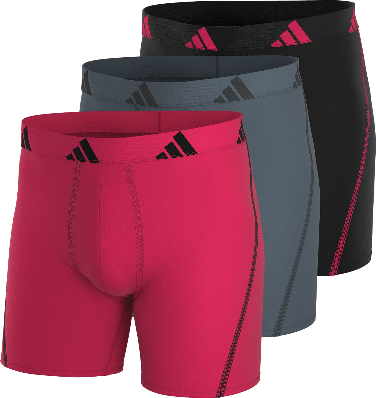 adidas Men's All Day Mesh 3-Pack Boxer Brief-1