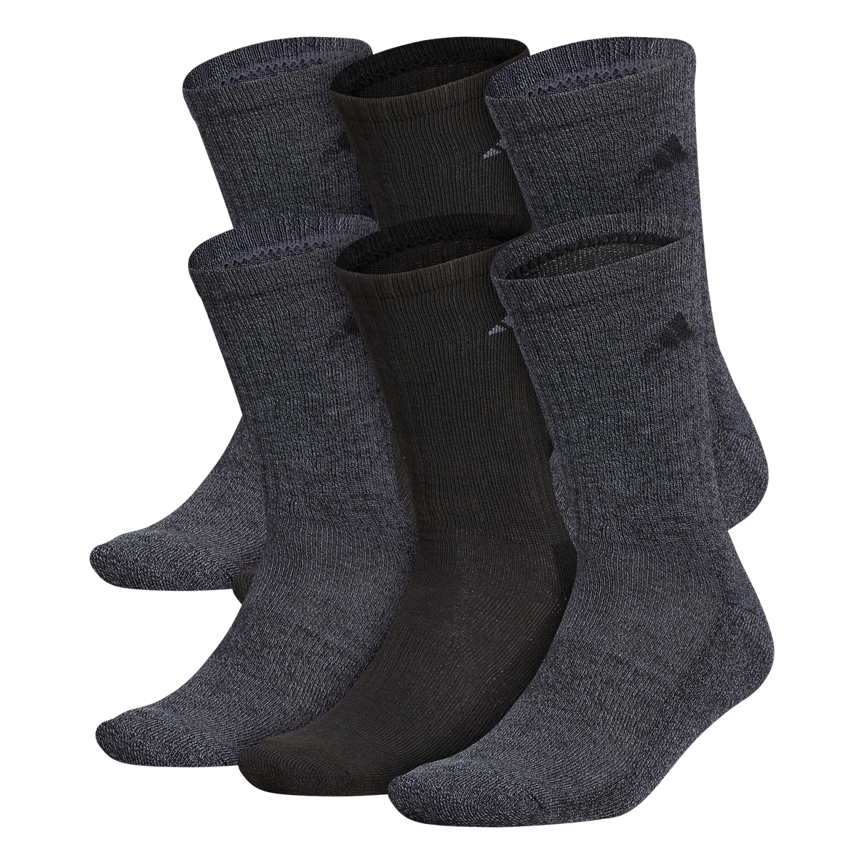 adidas Men's Athletic Cushioned 6-Pack Crew Sock-1