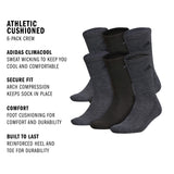 adidas Men's Athletic Cushioned 6-Pack Crew Sock-2