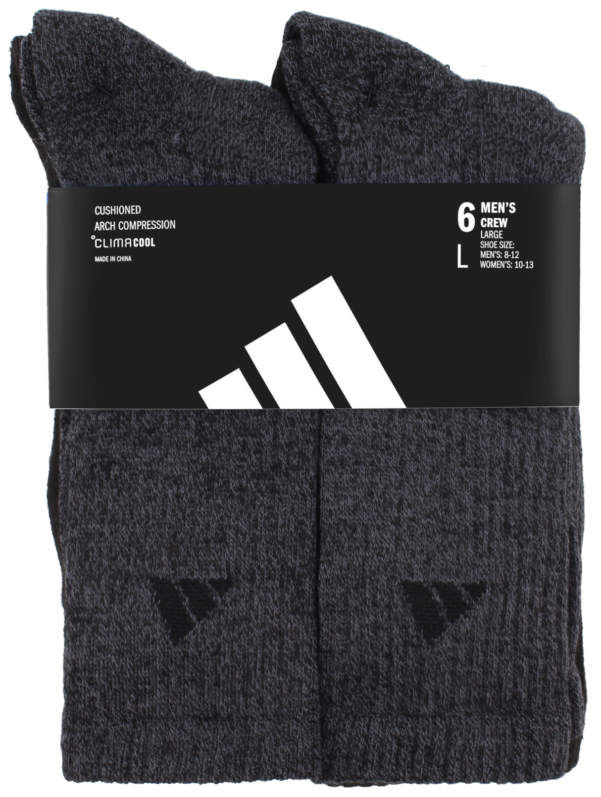 adidas Men's Athletic Cushioned 6-Pack Crew Sock-9