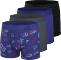 adidas Youth Microfiber Graphic 4-Pack Boxer Brief-1
