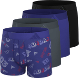 adidas Youth Microfiber Graphic 4-Pack Boxer Brief-1