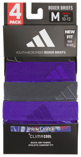 adidas Youth Microfiber Graphic 4-Pack Boxer Brief-3