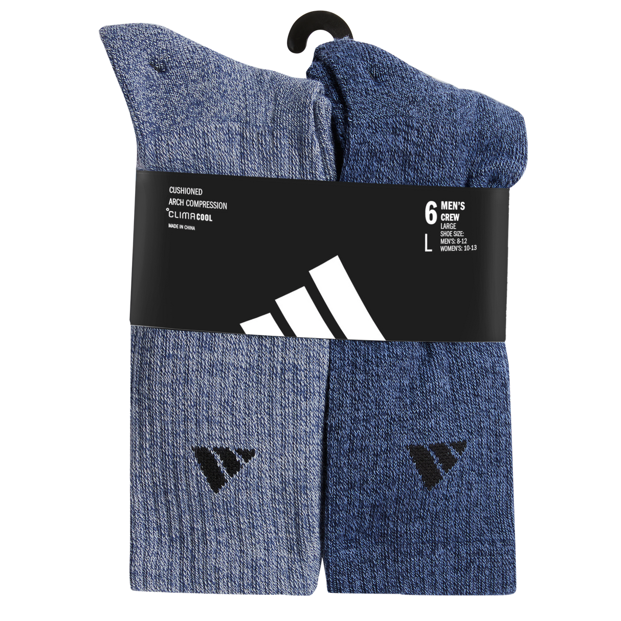 adidas Men's Athletic Cushioned 6-Pack Crew Sock-7