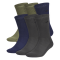 adidas Men's Athletic Cushioned 6-Pack Crew Sock-1