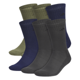 adidas Men's Athletic Cushioned 6-Pack Crew Sock-1