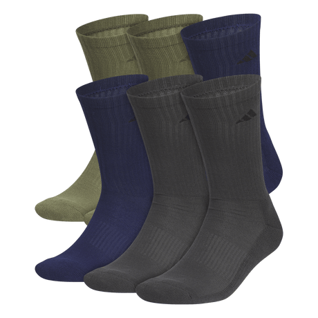 adidas Men's Athletic Cushioned 6-Pack Crew Sock-1