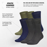 adidas Men's Athletic Cushioned 6-Pack Crew Sock-2