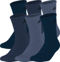adidas Men's Athletic Cushioned 6-Pack Crew Sock-1