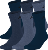 adidas Men's Athletic Cushioned 6-Pack Crew Sock-1