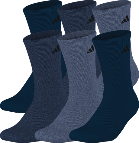 adidas Men's Athletic Cushioned 6-Pack Crew Sock-1