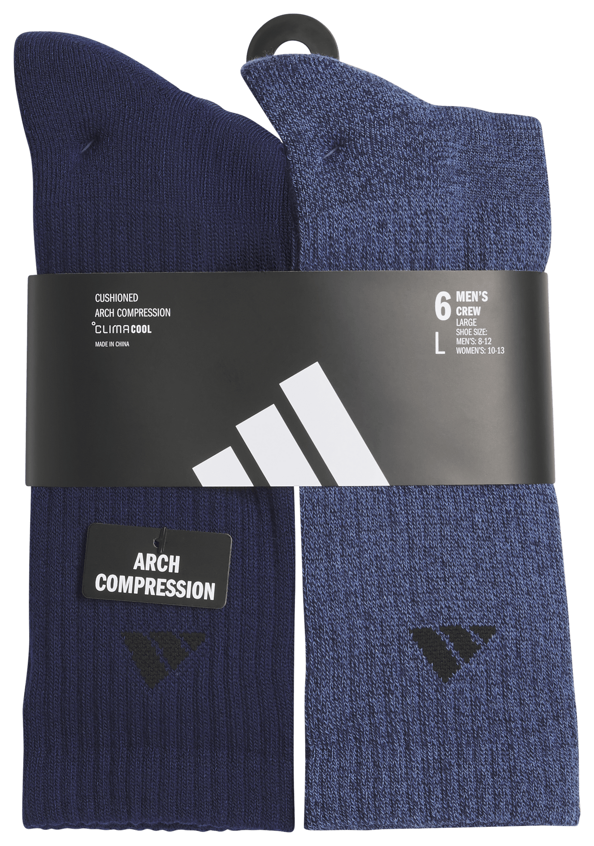 adidas Men's Athletic Cushioned 6-Pack Crew Sock-6