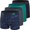 adidas Youth Microfiber Graphic 4-Pack Boxer Brief-1